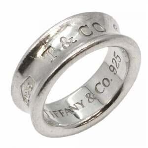 Tiffany & Co. Narrow Ring, Sterling Silver 925, Size 7.5, Women's